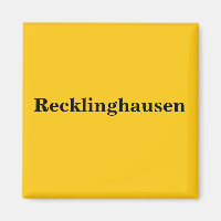 Recklinghausen Aimant Schild Gold Gleb