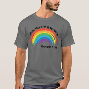 Reclaim De Regenboog Genesis 9:13-17 Regenboog T-shirt