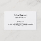  Reclaimed Wood Surf Instructor Visitekaartje (Achterkant)