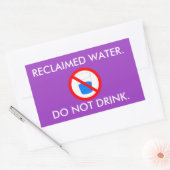 Reclam waterbord rechthoekige sticker (Envelop)