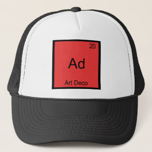 Reclame - Art Deco Grappig Chemie Element Symbool  Trucker Pet