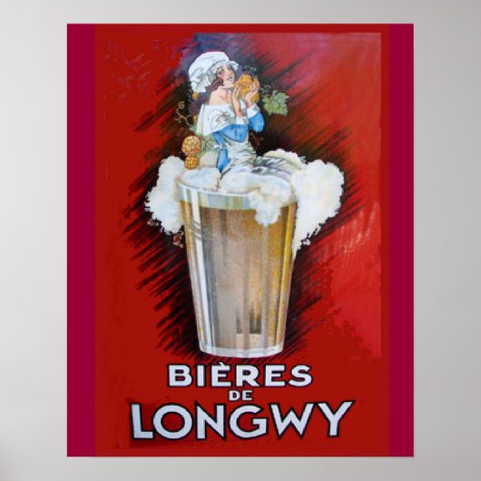 reclame, Bieres de Longwy Poster (Voorkant)