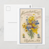  reclame Mandeville bloemzaden Briefkaart (Voorkant / Achterkant)