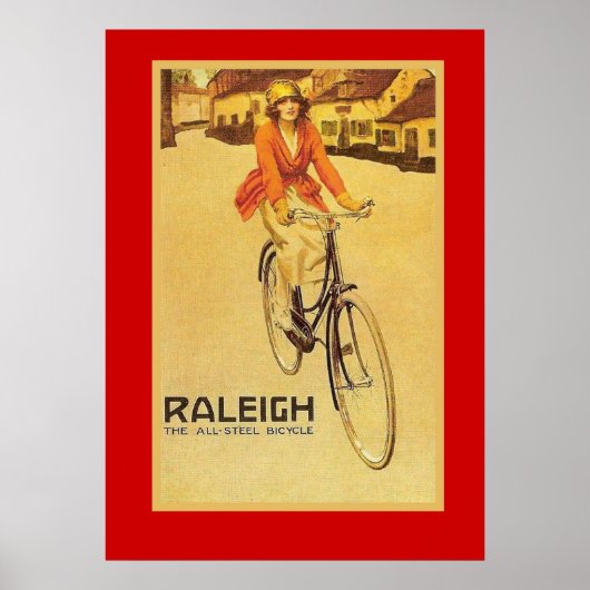 reclame, Raleigh fietsen Poster (Voorkant)