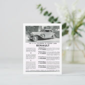 Reclame, Renault Feestdagenkaart (Staand voorkant)