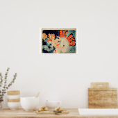 Reclame voor "Bec Auer" (kleurenlitho) Poster (Keuken)