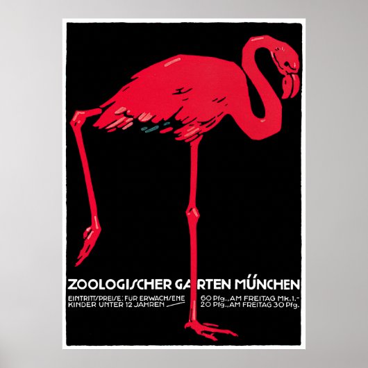  reclame voor de dierentuin van München Poster (Voorkant)