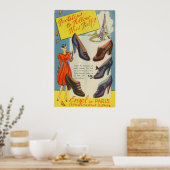  reclame voor de Mode van Parijs Poster (Keuken)