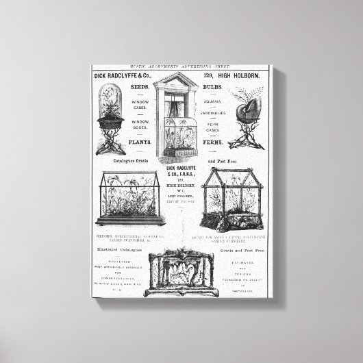 Reclame voor "Dick Radclyffe & Co." Rustische adve Canvas Afdruk (Voorkant)