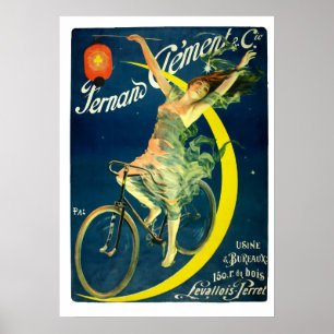 Reclame voor een Franse fiets uit het Victoriaans  Poster