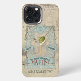 Reclame voor Martini Glas in Vintage Stijl voor Co iPhone 13 Pro Max Hoesje