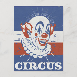 Reclame voor ouderwets circus briefkaart