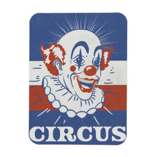 Reclame voor ouderwets circus magneet