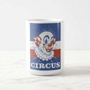 Reclame voor ouderwetse circus magische mok