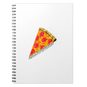 Reclame voor pizzapunt uit het verleden notitieboek