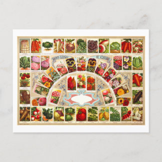 reclame voor Produce & Flower Seeds Briefkaart
