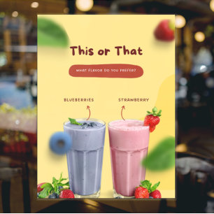 Reclame voor restaurant milkshake op de voorkant raamsticker