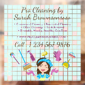 Reclame voor schoonmaakbedrijven raamsticker (Vel 2)