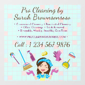 Reclame voor schoonmaakbedrijven raamsticker (Vel)