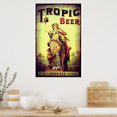 reclame voor Tropische Beer Poster (Keuken)