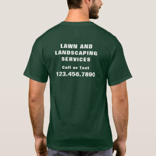 Reclame voor tuinarchitectuur en gazonverzorging t-shirt