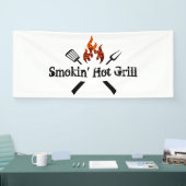 Reclamebanner voor barbecue-restaurant en grillbed spandoek (Beurs)