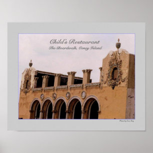 Reclamebord gevel Childs Restaurant Poster
