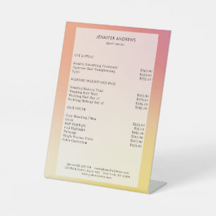  RECLAMEBORD MET VOETSTUK