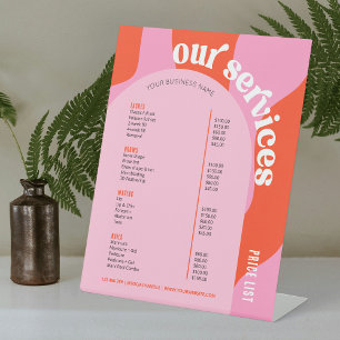  RECLAMEBORD MET VOETSTUK