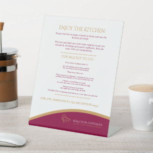  RECLAMEBORD MET VOETSTUK