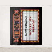 Reclamebord van oud theater wandkleed (Voorkant)