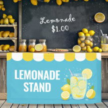 Reclamebord voor limonadestand
