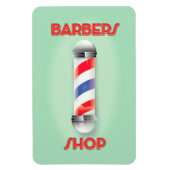 Reclamebord voor vintage herenkapper magneet (Verticaal)