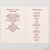 Reclamebrochure en broombruiloft (Achterkant)