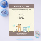 Reclamebrochure van Pet Sitter Flyer (Enkel)