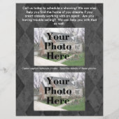 Reclamebrochure voor aanbiedingen van onroerend go flyer (Achterkant)