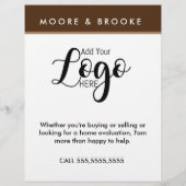 Reclamebrochure voor Estate Marketing Agent Flyer (Achterkant)