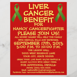 Reclamebrochure voor patiënten met leverkanker flyer