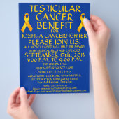 Reclamebrochure voor testikelkanker flyer (Hand)