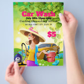 Reclamebrochure voor wasgoed flyer (Hand)