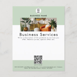 Reclamefolder Verkoop Service Promotioneel Flyer