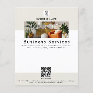 Reclamefolder Verkoop Service Promotioneel Flyer