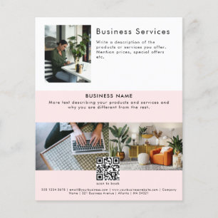 Reclamefolder Verkoop Service Promotioneel Flyer