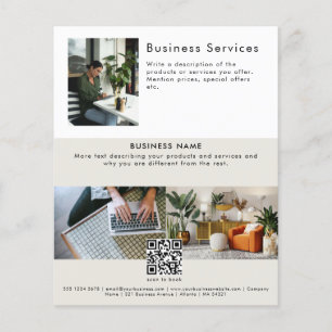 Reclamefolder Verkoop Service Promotioneel Flyer