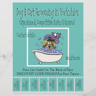Reclamefolders voor honden- en kattenverzorging flyer