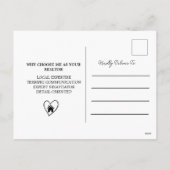 Reclamehouder Valentijnsdag Feestdagenkaart (Achterkant)