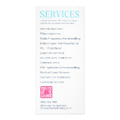 Reclamekaarten - Service Menu (Achterkant)