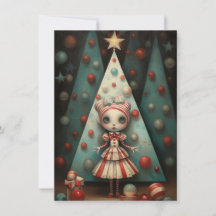 Reclamekaarten voor een freakshow Kerst