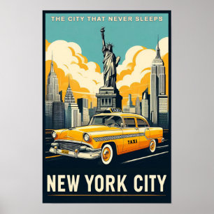 Reclameposter New York City uit 1955 Poster