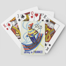 Reclameposter Skiën in Frankrijk